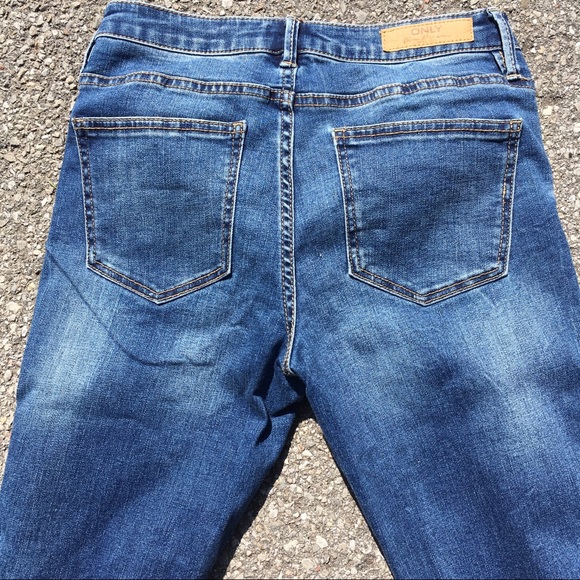 Only Brand Skinny Jeans with Feather Embroidery - Picture 12 of 16